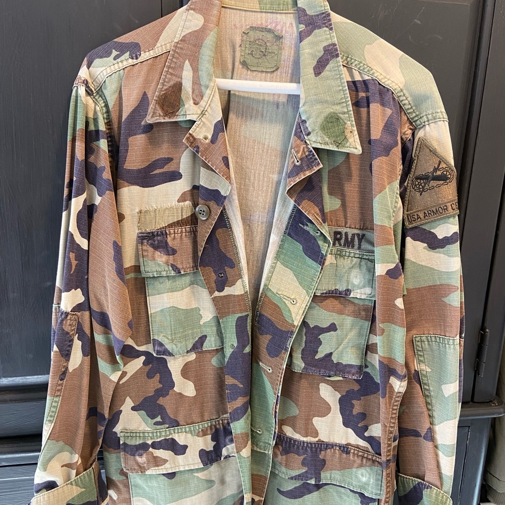 Authentic (men’s) camo jacket made for women.